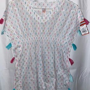 Tassel Swimsuit Coverup - Kids - Small